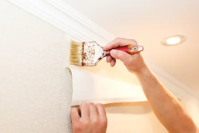 Pose de papier peint à Mazirot — revêtements muraux et toiles de verre